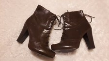 Bottes à talons femme marron
