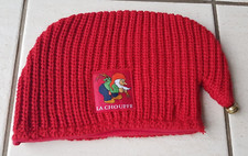 BONNET ROUGE EN LAINE BIERE BEER CHOUFFE AVEC CLOCHETTE NEUF TAILLE UNIQUE