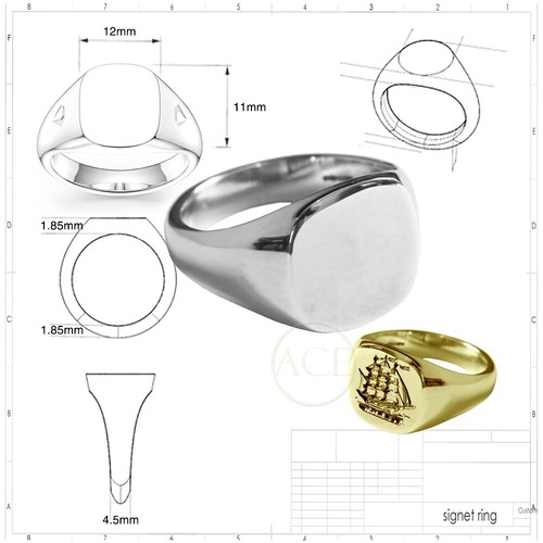 Nouvelle bague sceau - nouvelle,