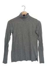 ZARA KNIT Pull-over à col roulé Dames Pull T EU 38 gris clair style décontracté
