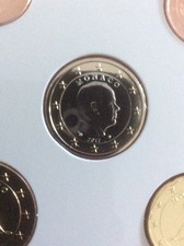 PIECE DE 1 EURO 2017 MONACO ALBERT II SOUS CAPSULE  UNC ISSUE DU BU 8000 EX