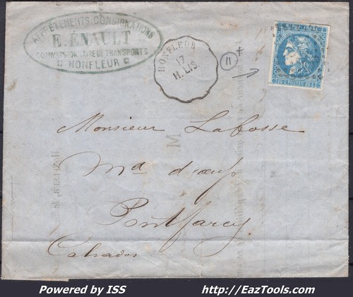 France 46b sur lettre - france, n°