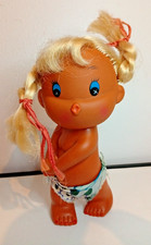 VINTAGE Poupée vinyle 15cm rubber kissing doll made in Hong Kong style sekiguchi