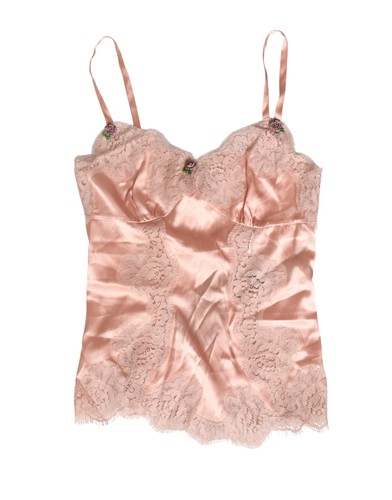 Dolce gabbana pink lace silk - &,