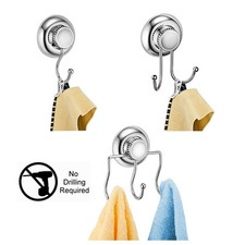 Crochet de robe simple, double, triple sans perçage / ventouse - Acier inoxydable 