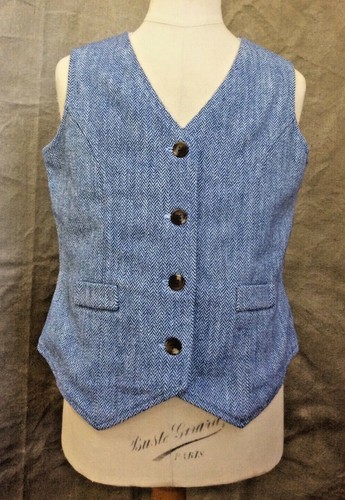 Girls wool herringbone vest - girls,