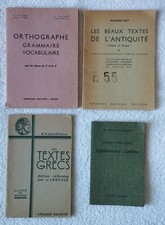Lot 4 Anciens livres d'école - 1940/ 1947 / 1958 / 1969