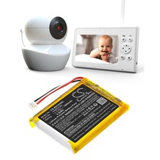 Batterie 1800mAh type HQ804050 Pour Babysense  V43 Video Baby Monitor