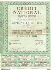 OBLIGATION CREDIT NATI ONAL  A