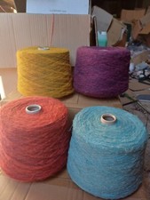 Lot 4 fil a tricoter Semi mohair Perle Brillante 3Kg800