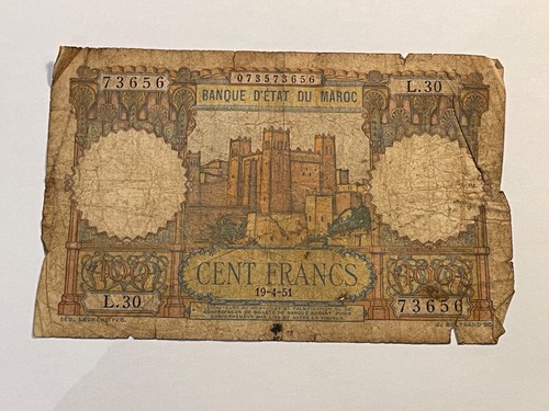 Billet banque etat maroc - billet,