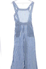 MANGO Combinaison Dames Pantalon T EU 34 bleu-blanc style décontracté