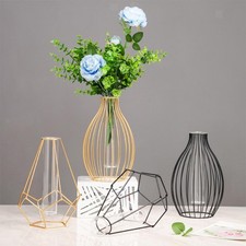 Fer Art Cadre Fleur Vase Tube
