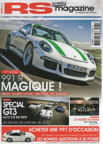 Magazine 181 porsche 996 - rs,