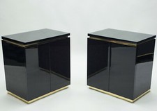 Paire cabinets laqués - paire, de