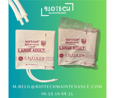 Boite De 20 Brassard Général Électrique Soft Cuff Critikon Connecteur Double.