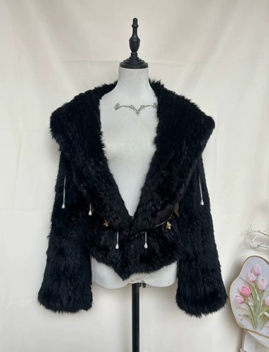 Manteau noir vintage - , en