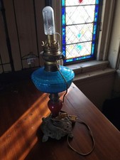  Lampe ancienne en fonte et