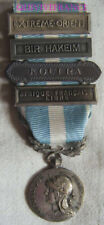 DEC7861 - MEDAILLE COLONIALE agrafes A. F. LIBRE /BIR HAKEIM / KOUFRA/EX. ORIENT