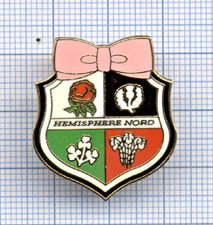 Pin's rugby logo EDEN PARK Angleterre Écosse Pays de Galles Irlande HEMISPH NORD