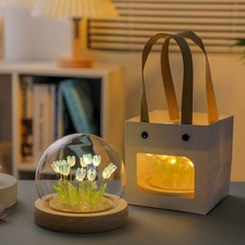Lampe Veilleuse Tulipe Verre