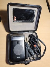 Rasoir électrique vintage Braun Synchron avec étui et accessoires