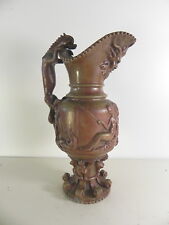 PICHET DRAGON MASCARON GARGOUILLE SCENE ANTIQUE Gres de Beauvais Art Populaire