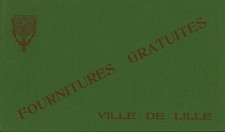 Buvard vintage fournitures gratuites ville de Lille