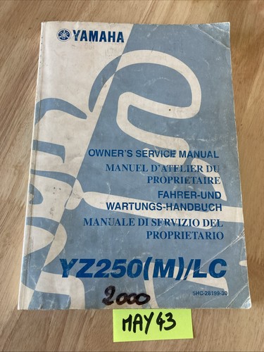Yamaha yz250lc 2000 - yamaha, manuel