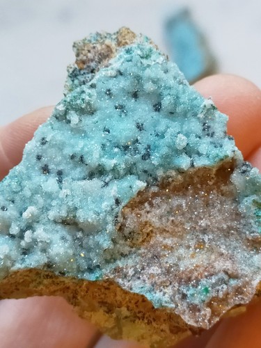 Chrysocolle druzy bleue avec - druzy,