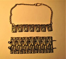 Collier et bracelet années 60 formant parure : Buffet, Cocteau, Soutine......