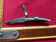 couteau TARRY LEVIGNE a palme chaine rare vancien antique knife coltello messer