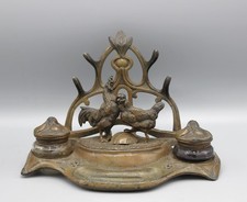 ANCIEN PORTE PLUME ENCRIER EN