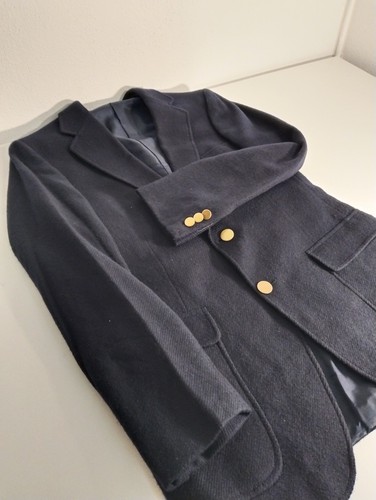 Vintage navy cashmere twill - vintage,