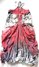 Robe boule le Jean Marithé et François Girbaud bordeaux et grise t. M (40)