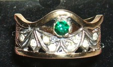 Bague Catalane "Reine"T55  en Vermeil (Or sur Argent)   vers 1900  très bon état