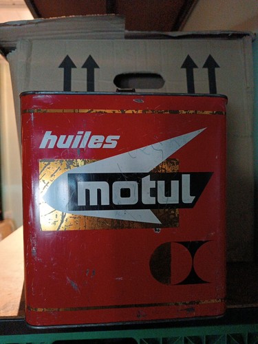 Ancien bidon huile motul - bidon,