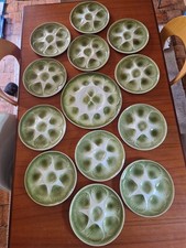 Service huîtres vintage