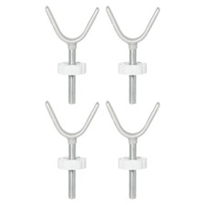 Lot de 4 adaptateurs rail de portail compatibles avec surfaces bois métal et pi