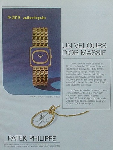 Advertisement patek philippe - patek,