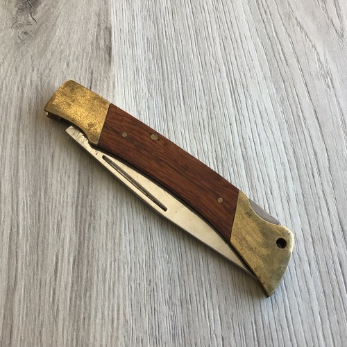 Couteau ancien laiton bois - ancien, et