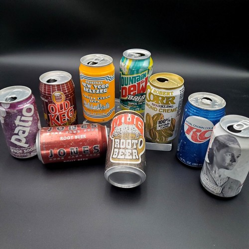 Vtg soda cans lot - patio, old