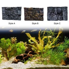 Fond rocheux 3D pour aquarium (remplace les roches artificielles) pour