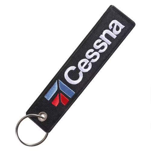 Cessna porte clés - cessna, brodé