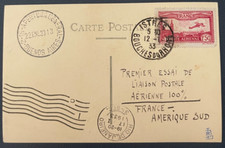 Premiere Liaison France Amerique du Sud 12 JANVIER 1933 / Trimoteur Couzinet