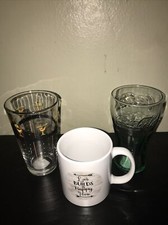 Coca Cola Glass Cup + Drinking