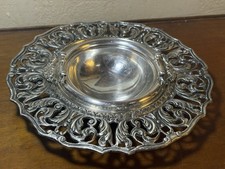 Cendrier Pour Belle Table Bronze Argenté Avec Panier