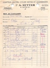 1952 COMPTOIR CENTRAL CYCLES MOTOS ET ACCESSOIRES ETS A SUTTER A CHATELLERAU