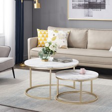 Table Basse en Lot de 2 Table