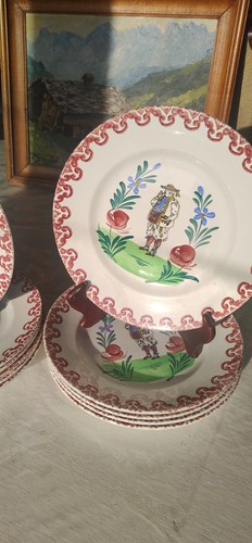 Lot assiettes plates - , anciennes